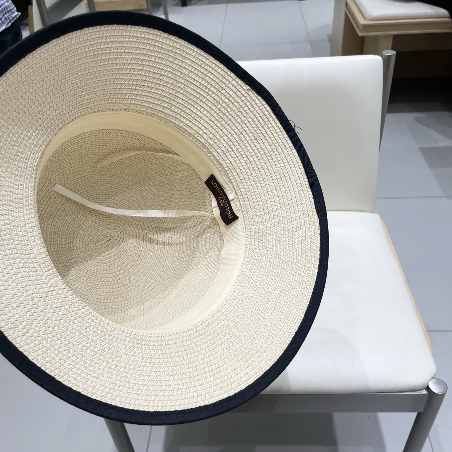 LV路易威登新款圆顶草帽，平顶礼帽，头围57cm