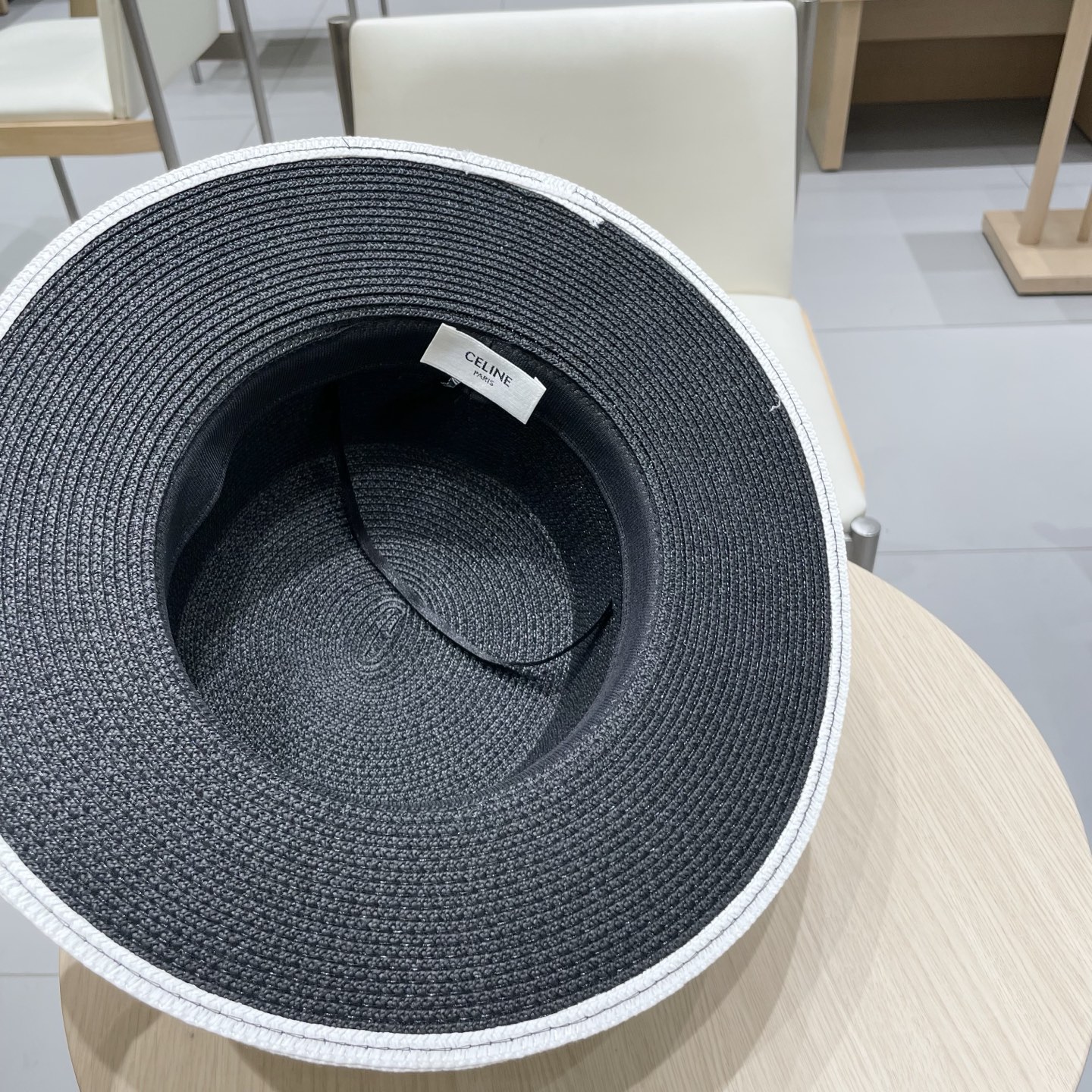  塞琳celien新款草帽，平顶礼帽，头围57cm