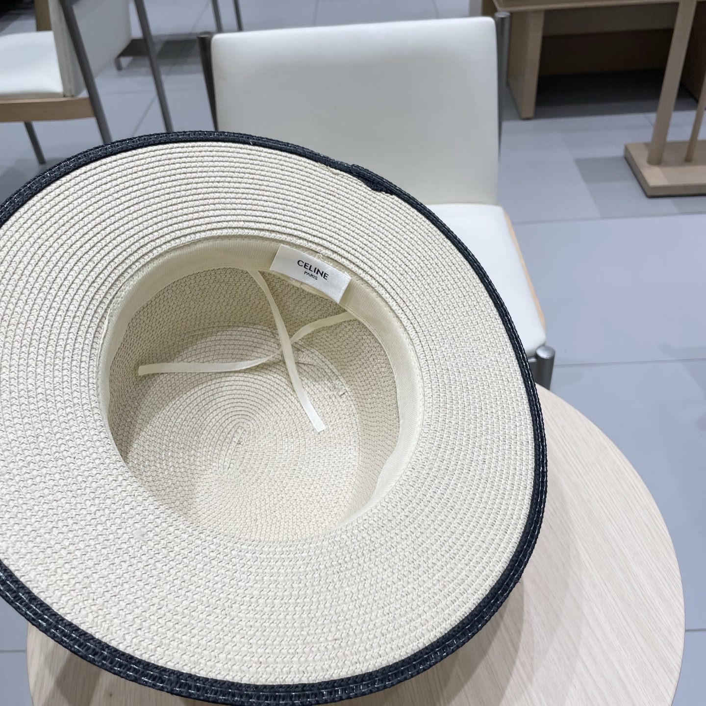  塞琳celien新款草帽，平顶礼帽，头围57cm