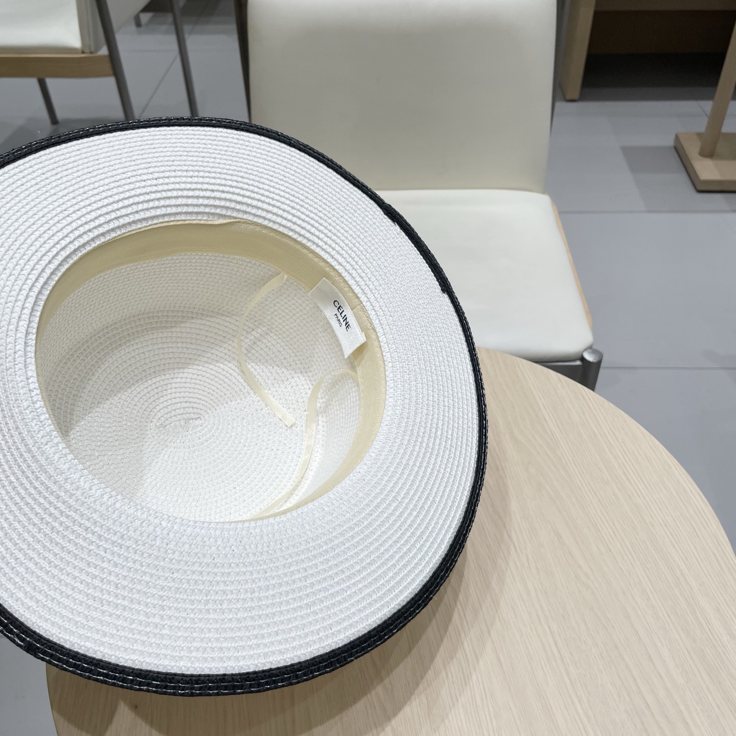  塞琳celien新款草帽，平顶礼帽，头围57cm