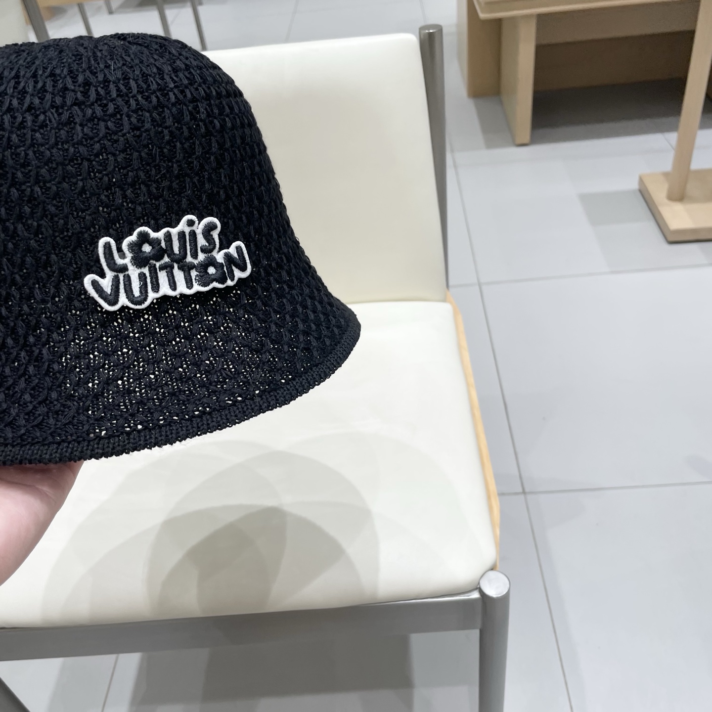  🧢路易威登棒球帽 LouisVuitton😍夏季纯色镂空水桶帽女韩版ins气质百搭显脸小盆帽时尚圆顶渔