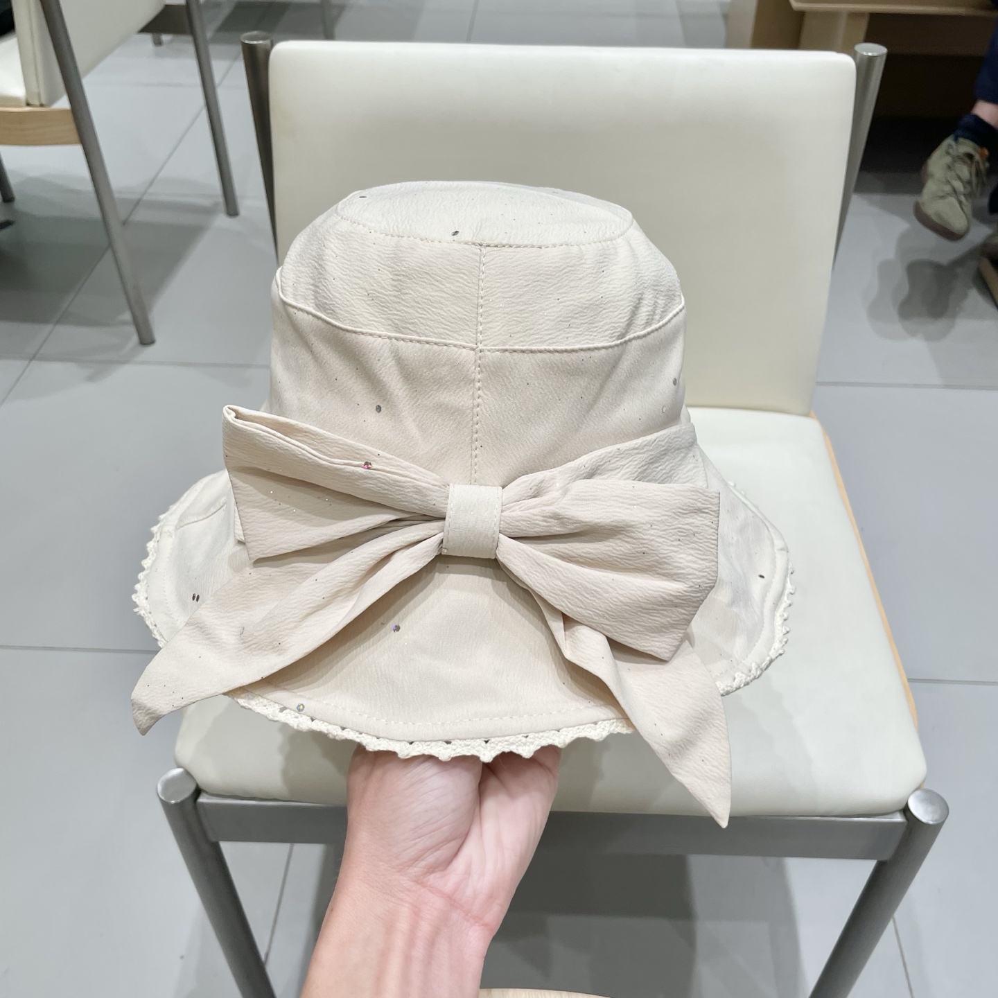  🧢路易威登棒球帽 LouisVuitton😍新款彩胶蝴蝶结防晒渔夫帽旅游度假太阳帽休闲沙滩遮阳帽时尚盆