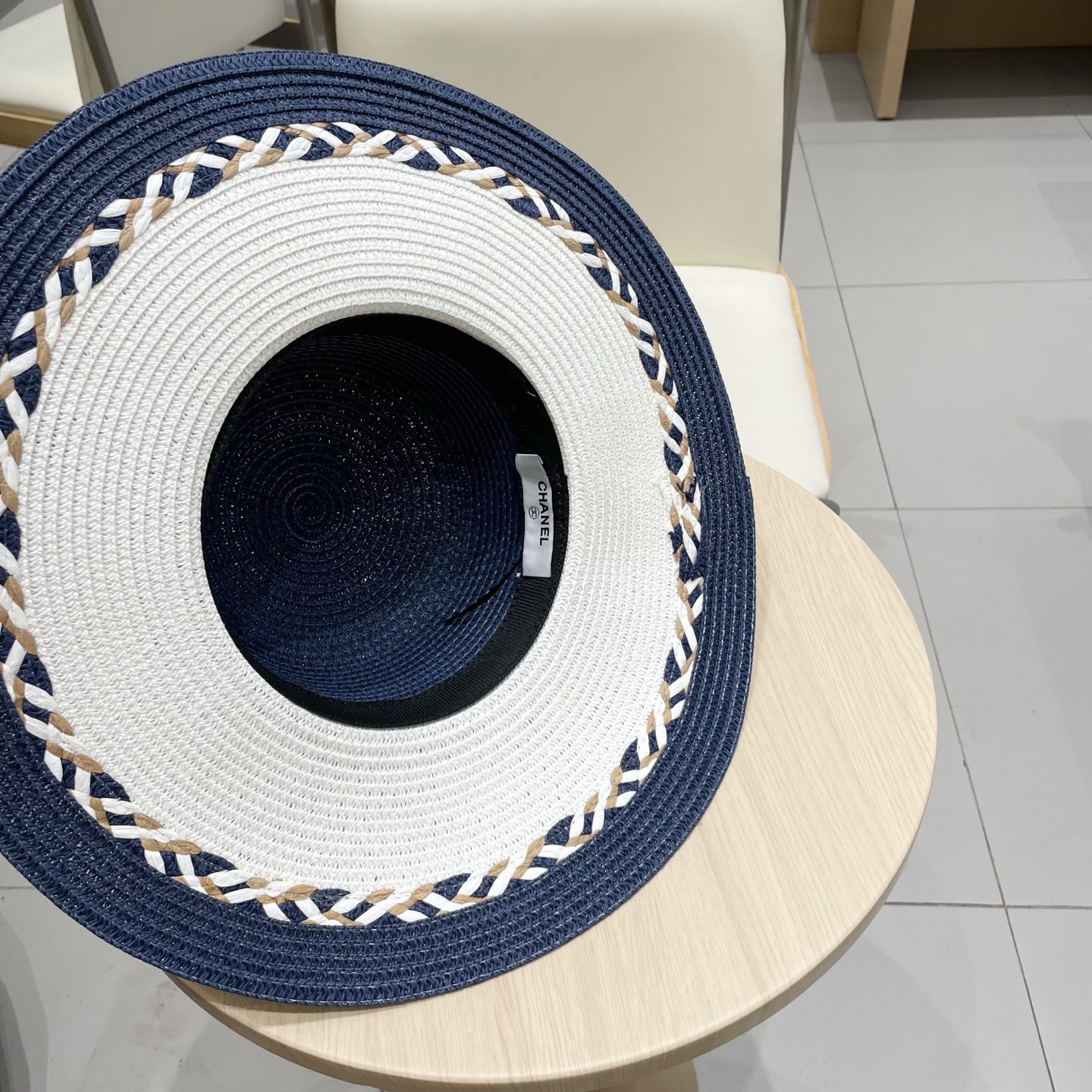  Chanel香奈儿新款沙滩帽草帽，头围57cm