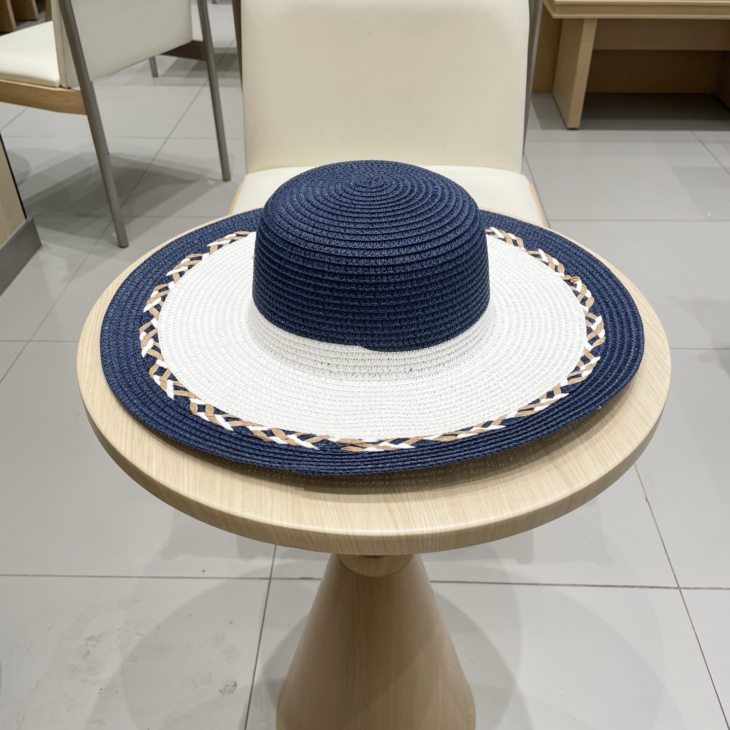  Chanel香奈儿新款沙滩帽草帽，头围57cm