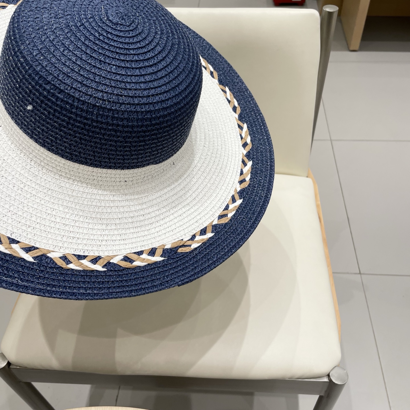  Chanel香奈儿新款沙滩帽草帽，头围57cm