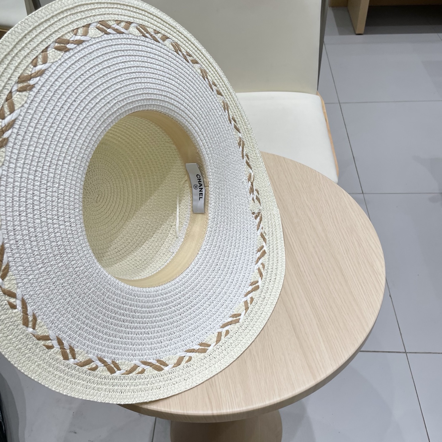  Chanel香奈儿新款沙滩帽草帽，头围57cm