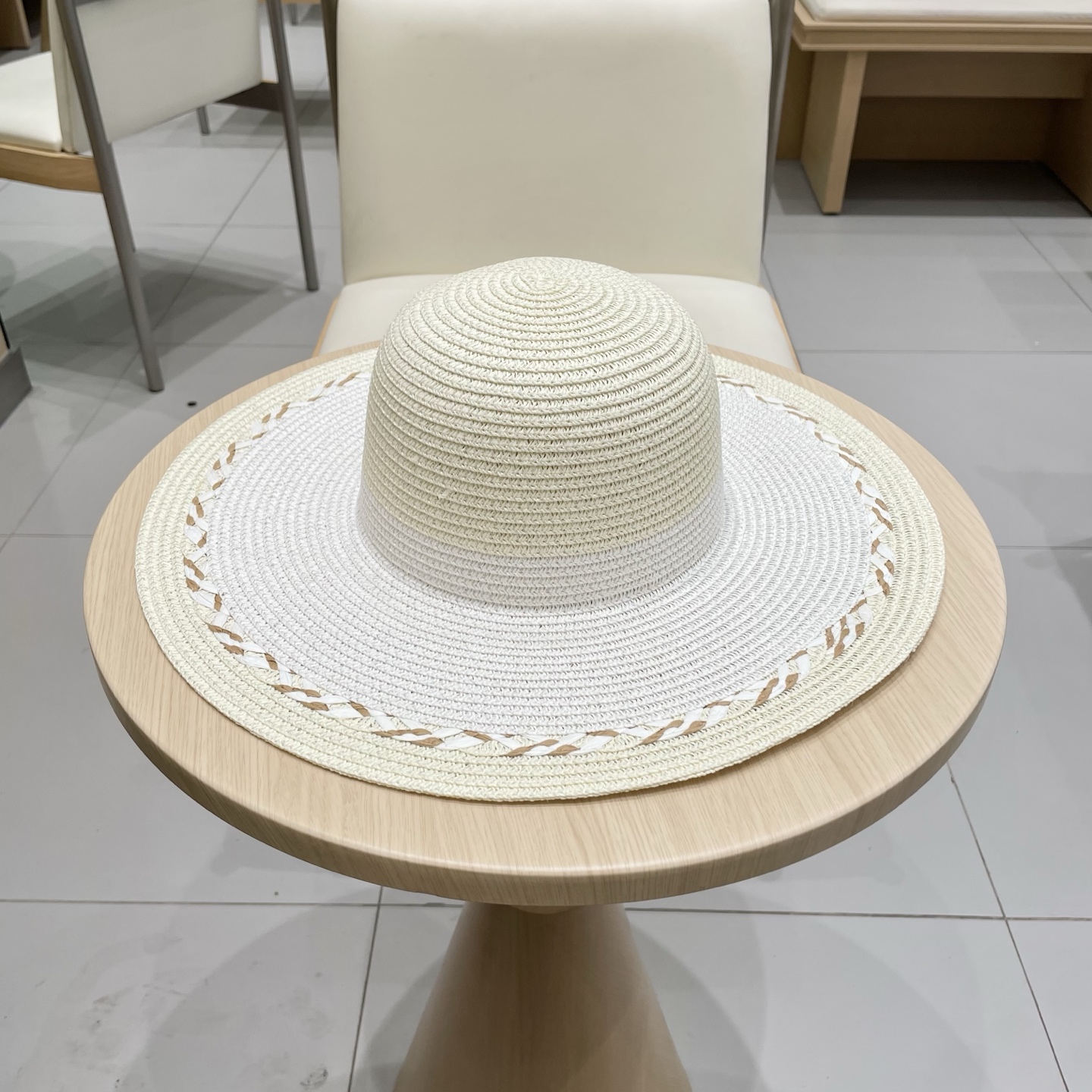  Chanel香奈儿新款沙滩帽草帽，头围57cm