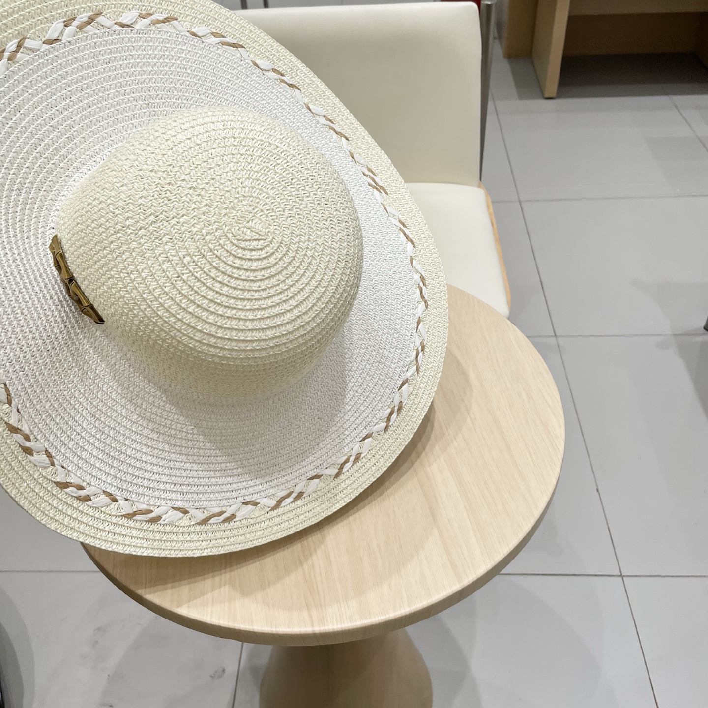  Chanel香奈儿新款沙滩帽草帽，头围57cm