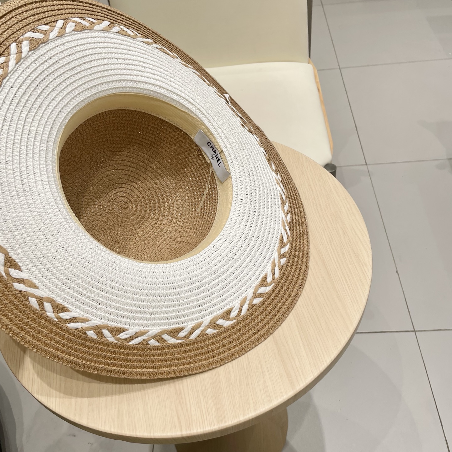  Chanel香奈儿新款沙滩帽草帽，头围57cm