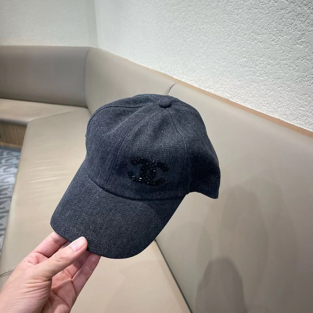 chanel香奈儿围棒球帽子夏季女新款百搭显脸小宽檐硬顶鸭舌帽男款