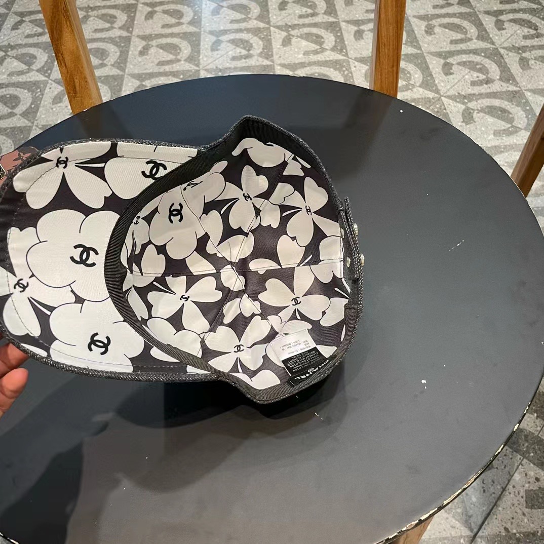 chanel香奈儿围棒球帽子夏季女新款百搭显脸小宽檐硬顶鸭舌帽男款