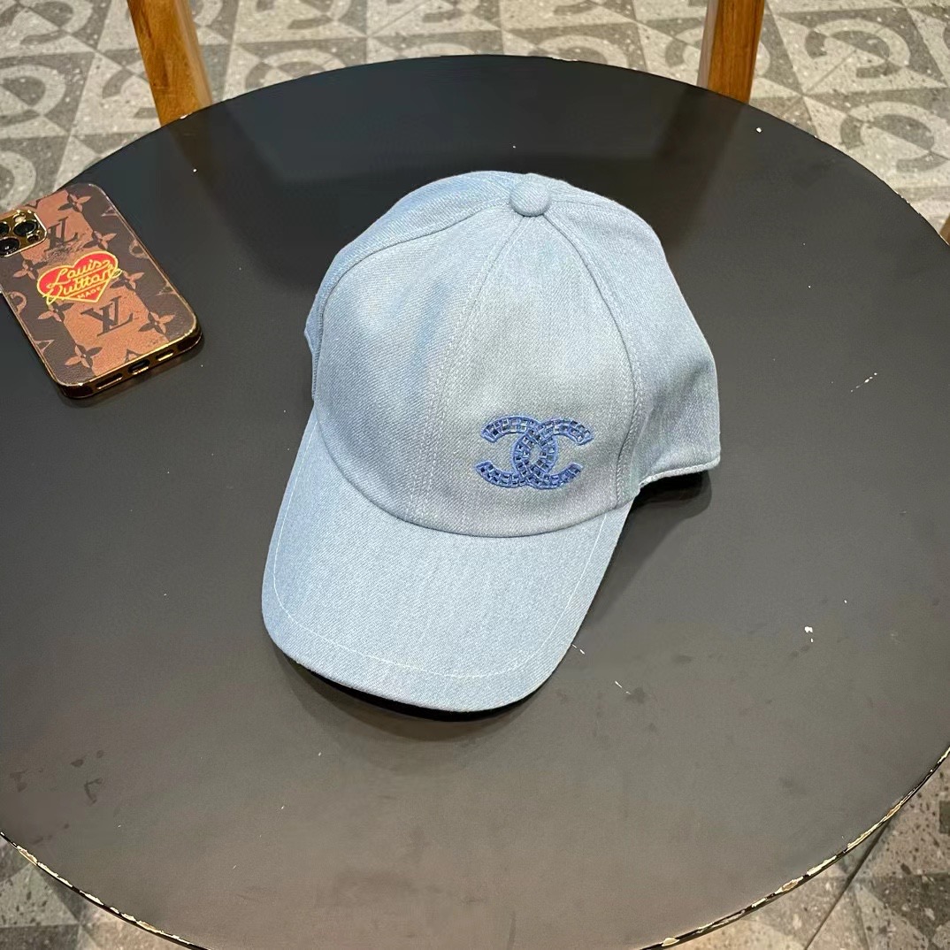 chanel香奈儿围棒球帽子夏季女新款百搭显脸小宽檐硬顶鸭舌帽男款