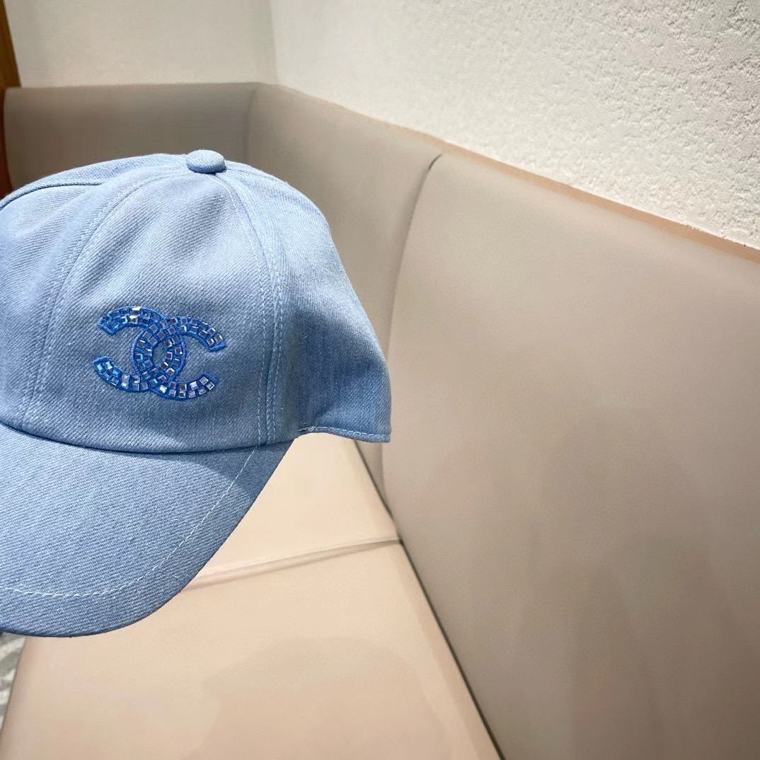 chanel香奈儿围棒球帽子夏季女新款百搭显脸小宽檐硬顶鸭舌帽男款