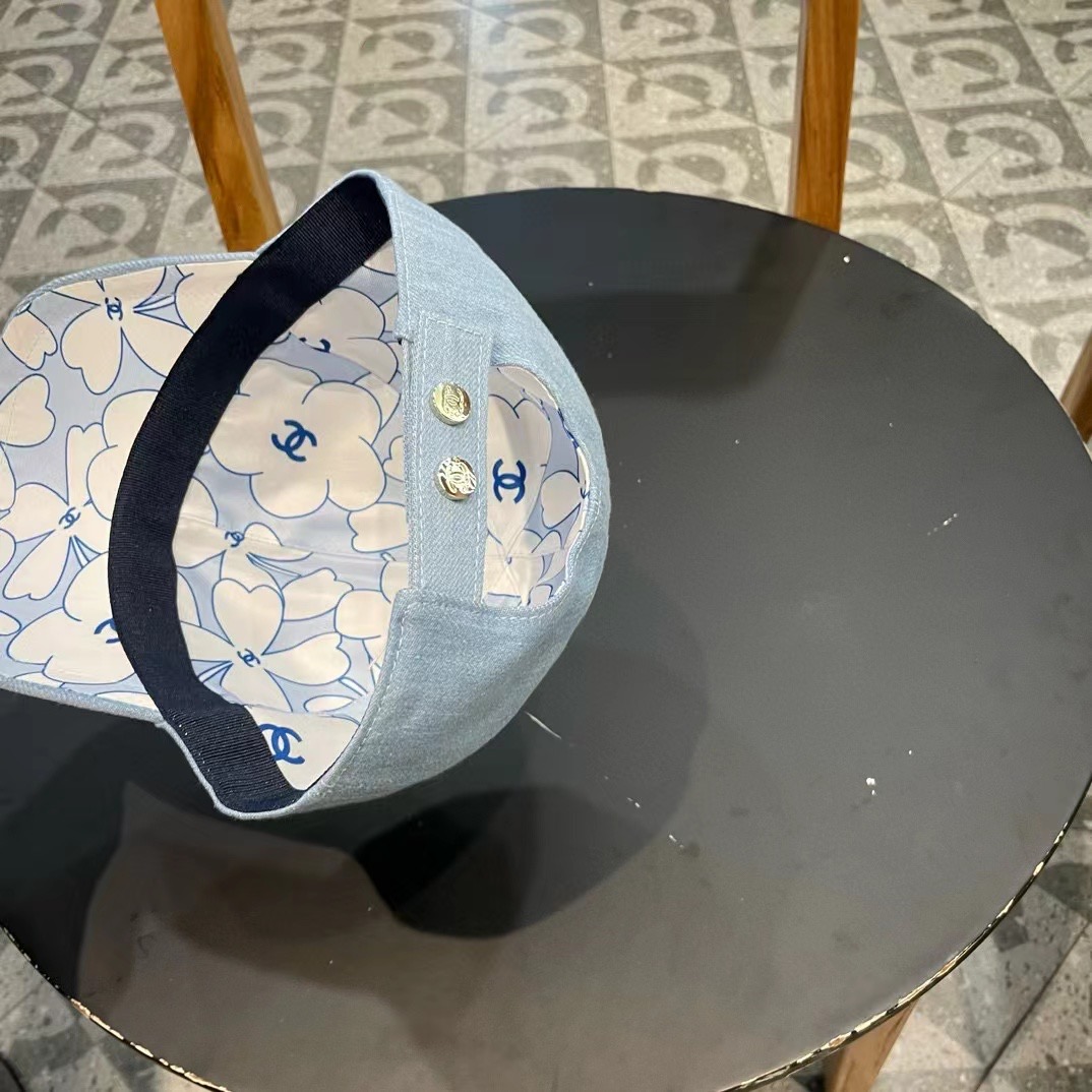 chanel香奈儿围棒球帽子夏季女新款百搭显脸小宽檐硬顶鸭舌帽男款