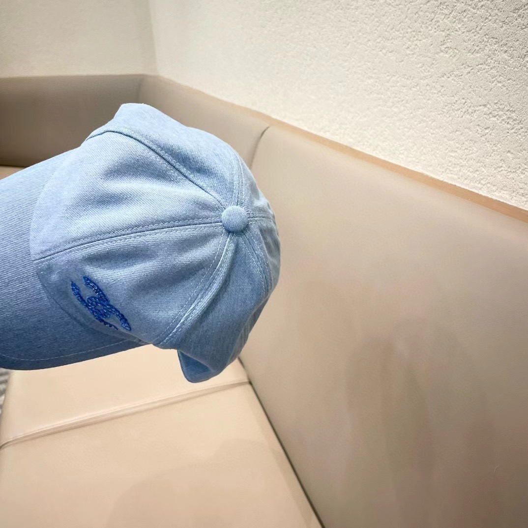 chanel香奈儿围棒球帽子夏季女新款百搭显脸小宽檐硬顶鸭舌帽男款