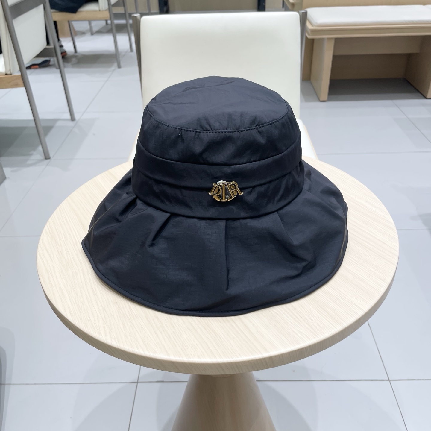  DIOR迪奥春夏季渔夫帽女防晒帽大檐蝴蝶结百搭遮脸防紫外线太阳帽遮阳帽潮