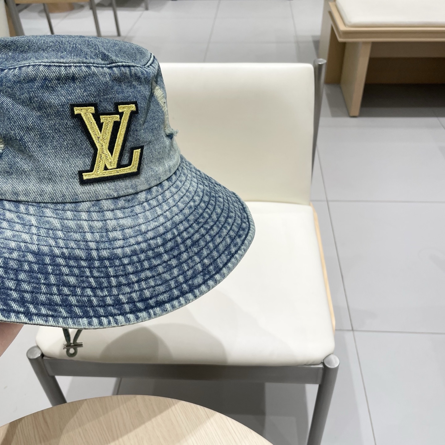   🧢路易威登棒球帽 LouisVuitton😍西部牛仔复古破洞登山帽子女春夏钓鱼遮阳防晒韩版个性百搭渔