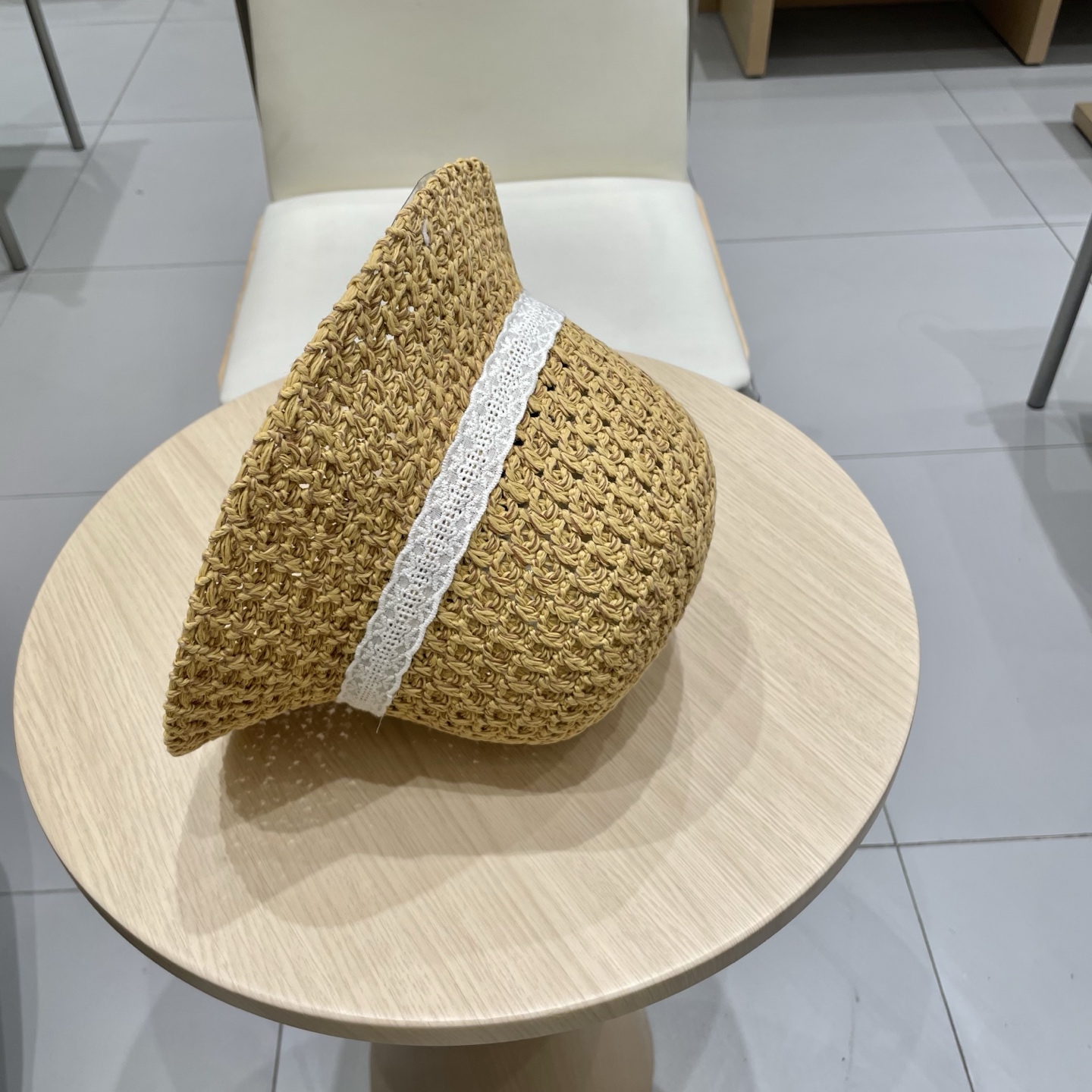  celine塞琳2025新款韩版潮小清新大帽檐女沙滩镂空针织帽女遮阳帽子可折叠