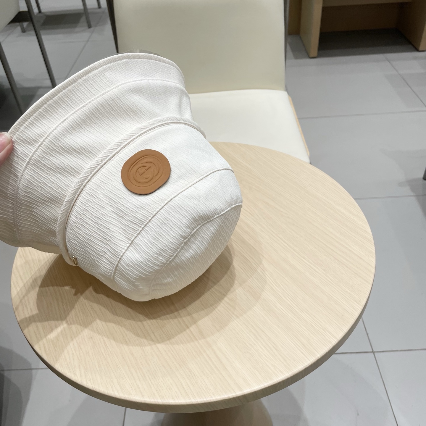  Gucci古奇蝴蝶绳结渔夫帽子女春夏季遮阳防晒布帽可折叠遮脸素颜可折叠盆帽