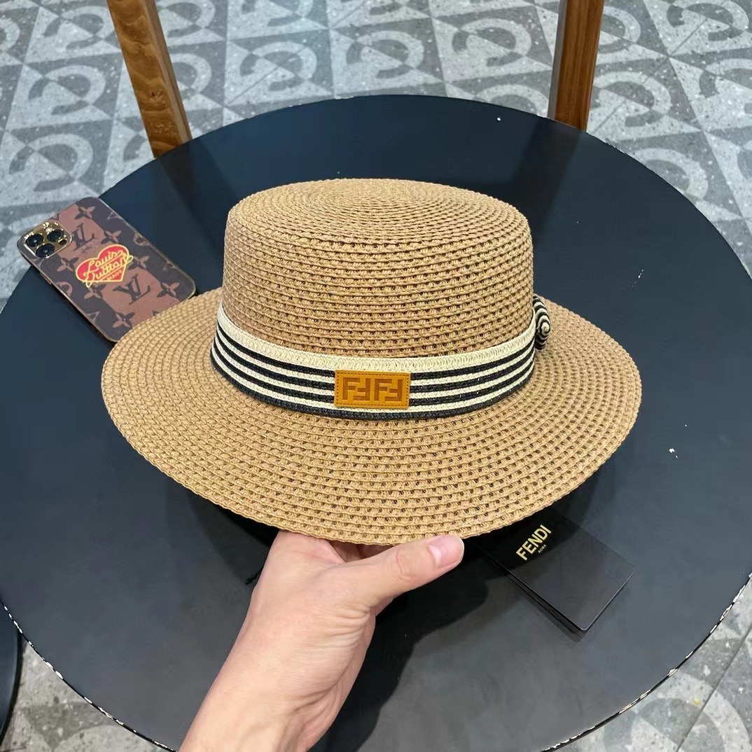 NO:228628,FD Fendi new straw hat, Rafia made, presbyterian FF fabric, essential for celebrity, head circumference 57cm hat, straw hat, fisherman hat, baseball hat, hat, fendi, espadrilles, hats19860909FD芬迪新款草帽,拉菲草制作,拼老花FF面料,名媛必备,头围57cm帽子草帽渔夫帽棒球帽,帽子,fendi,espadrilles,hats,hat