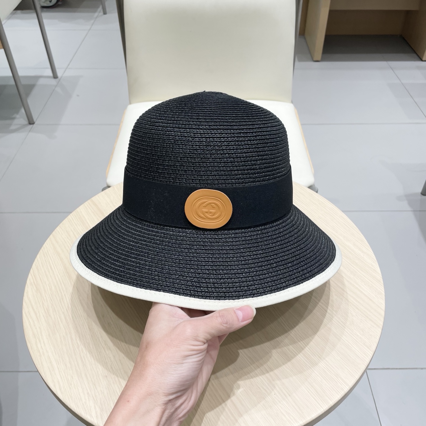  Gucci古奇新款圆顶草帽，细草制作，帽型超赞