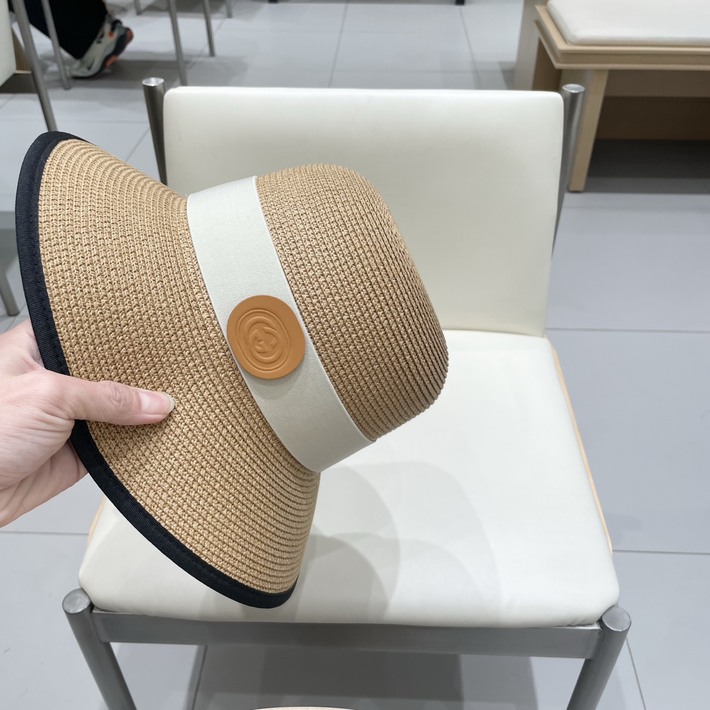  Gucci古奇新款圆顶草帽，细草制作，帽型超赞