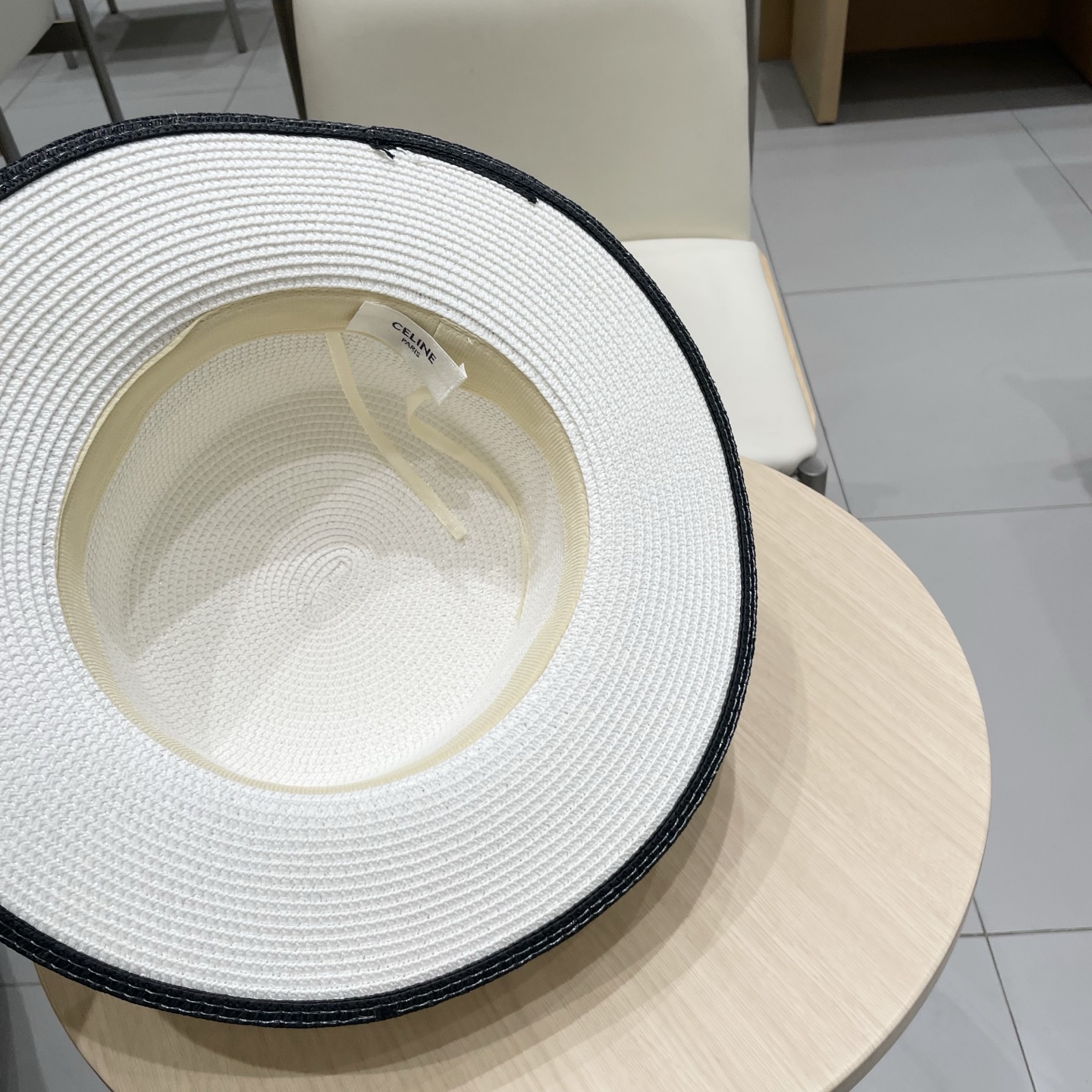  塞琳celien新款草帽，平顶礼帽，头围57cm