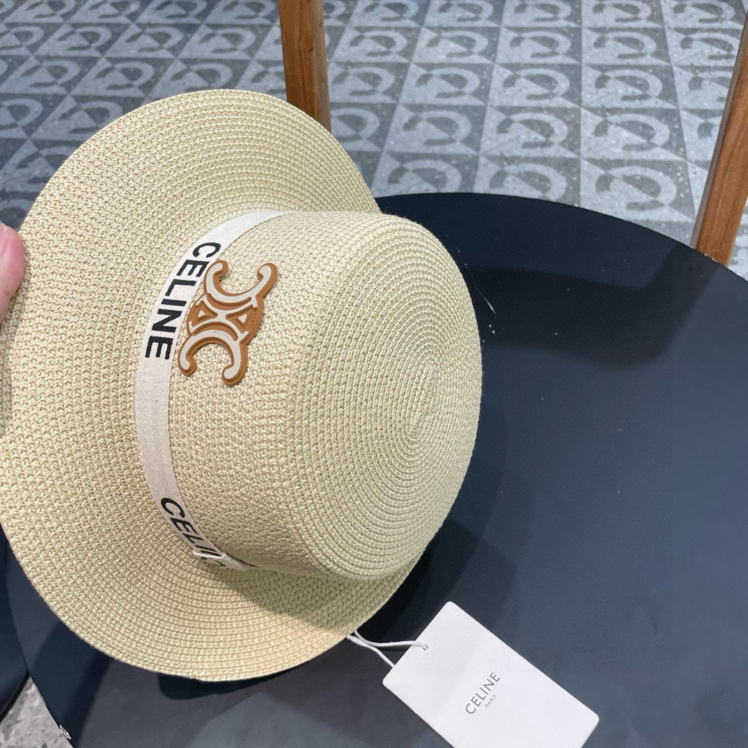 塞琳celien新款草帽，平顶礼帽，头围57cm