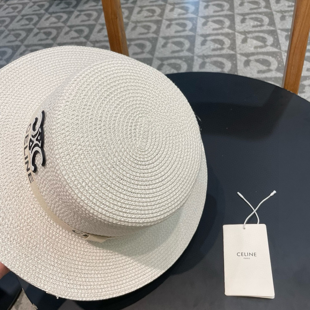 塞琳celien新款草帽，平顶礼帽，头围57cm