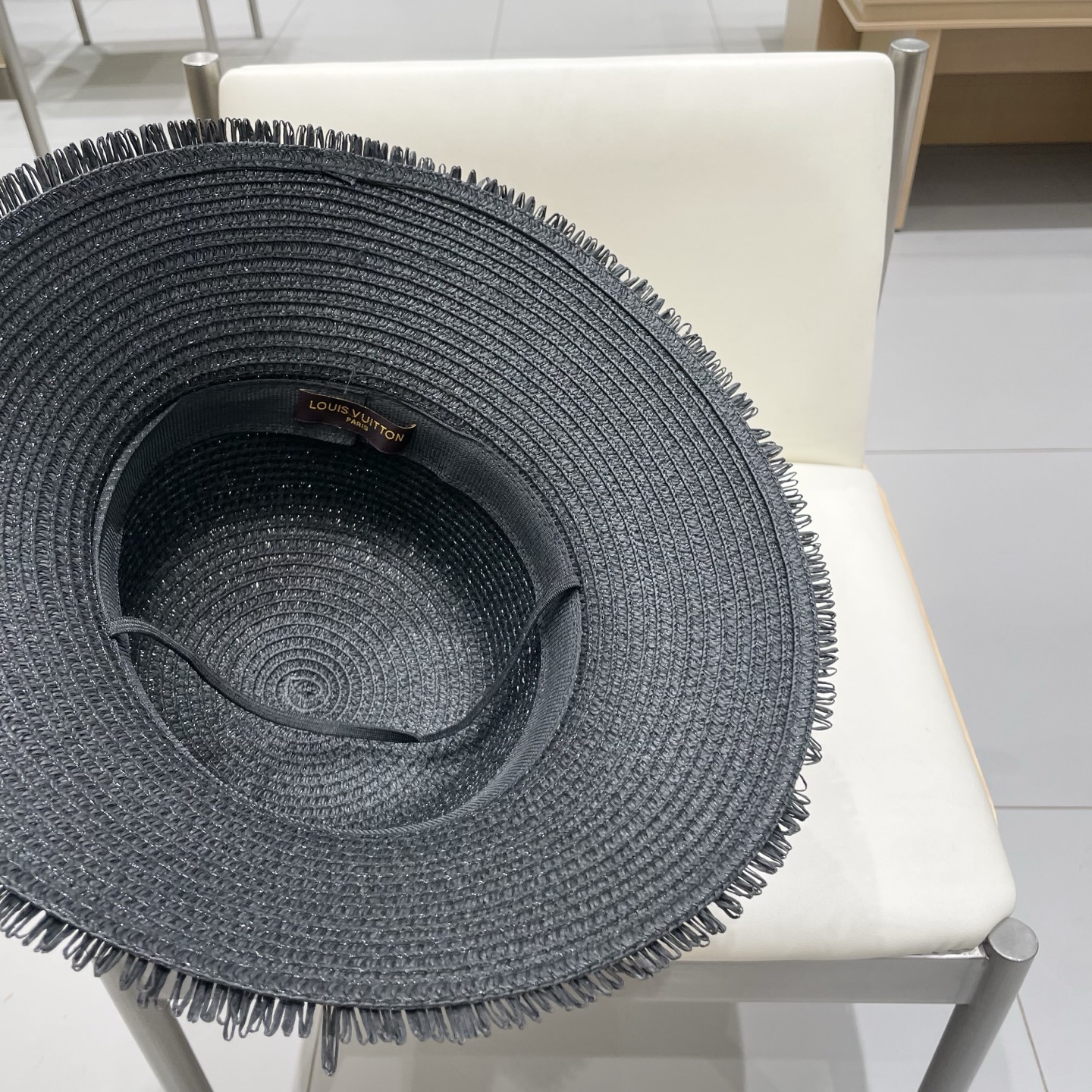  lv路易威登网红毛边流苏草帽优雅大檐海边度假遮阳盆帽休闲夏女