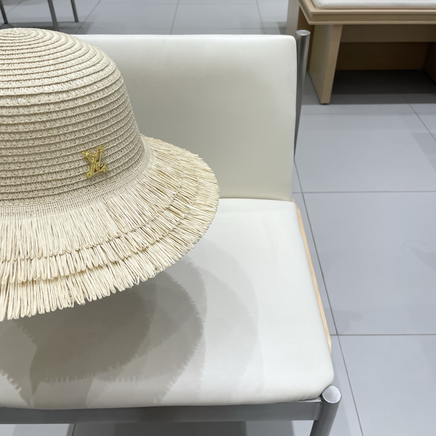  lv路易威登网红毛边流苏草帽优雅大檐海边度假遮阳盆帽休闲夏女