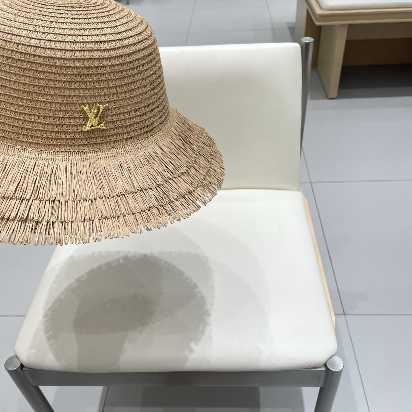  lv路易威登网红毛边流苏草帽优雅大檐海边度假遮阳盆帽休闲夏女