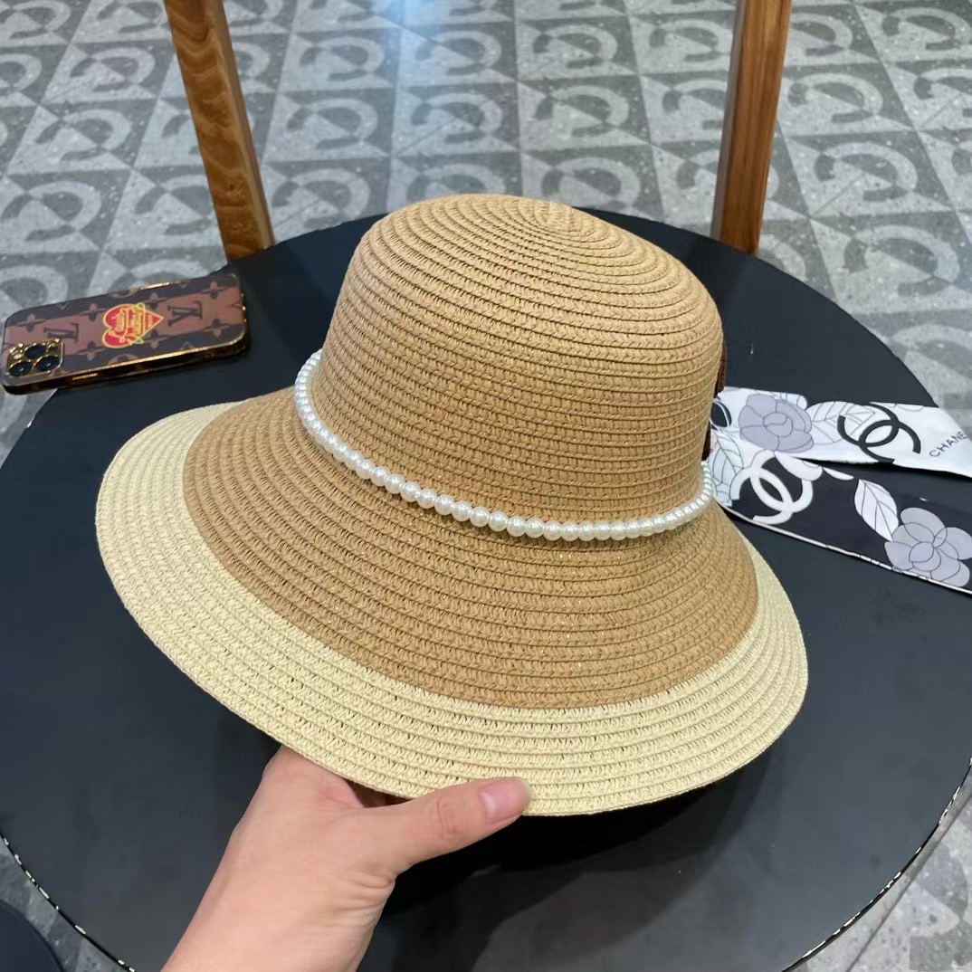 香奈儿CHANEL2026新款草帽山茶花丝带，名媛风，细节待上，夏季防晒防紫外线，出行必备，百搭好看