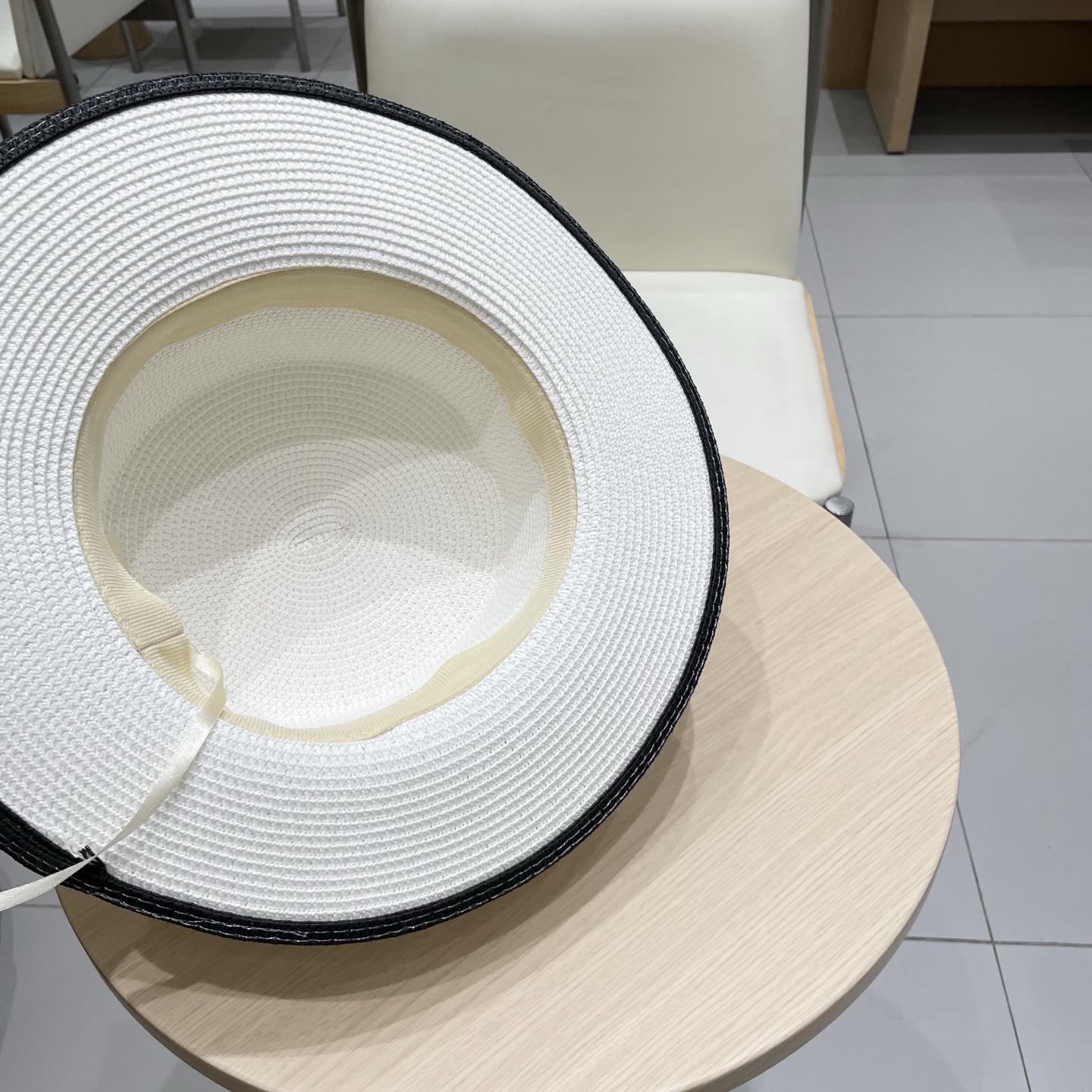 塞琳celien新款草帽，平顶水桶礼帽，头围57cm