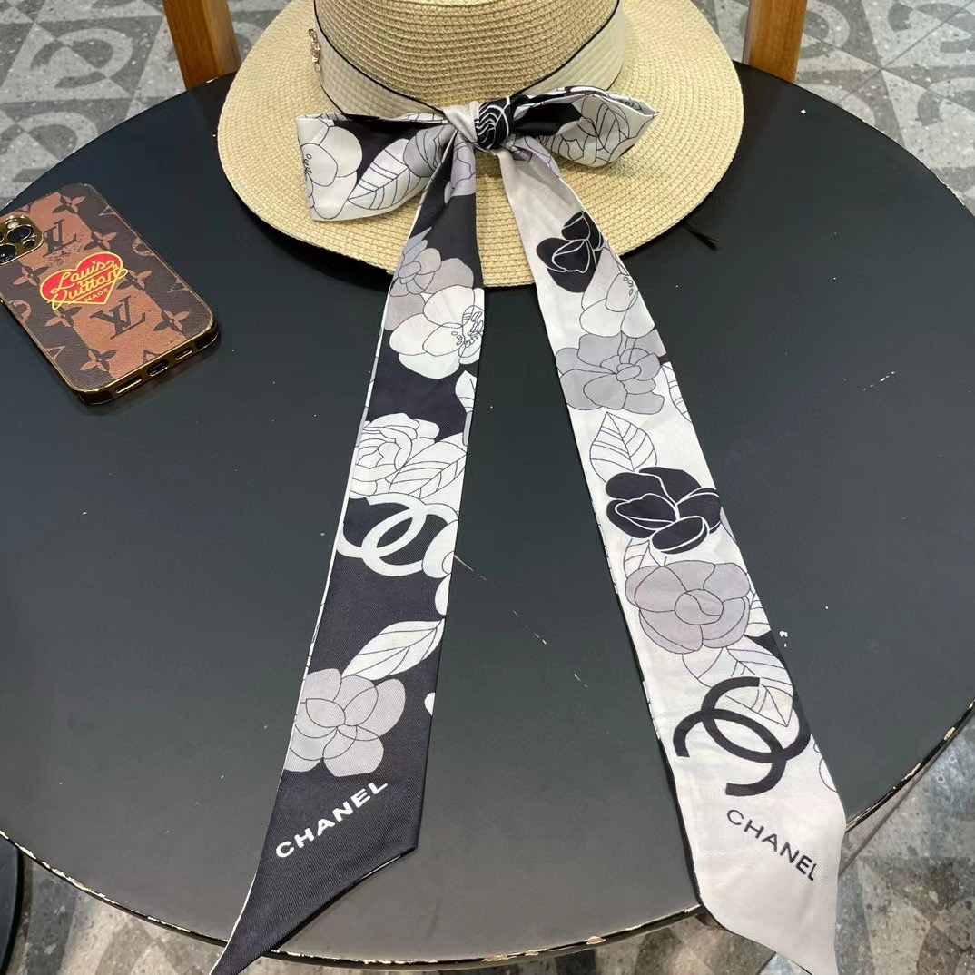   Chanel香奈儿草帽，遮阳沙滩帽，搭配香奈儿飘带，高级定制，头围57cm 四个色