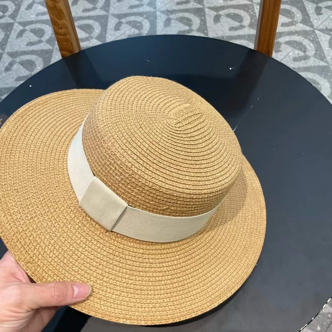  LV路易威登新款草帽，平顶礼帽，头围57cm