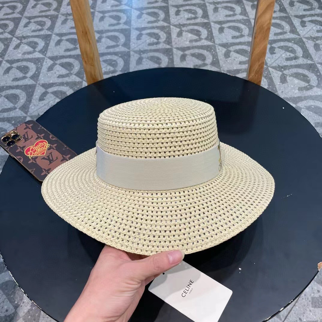 塞琳celien新款草帽，平顶礼帽，头围57cm