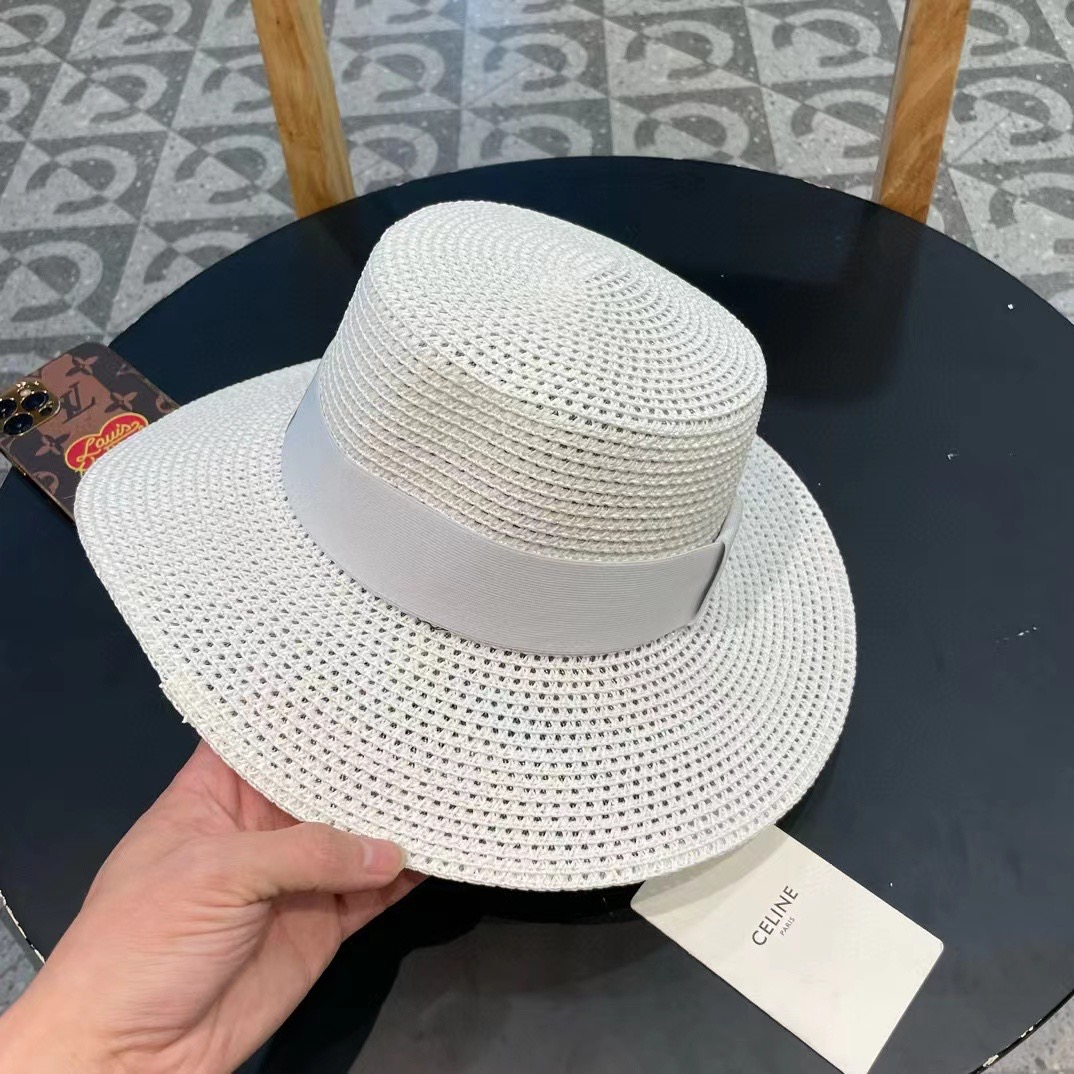 塞琳celien新款草帽，平顶礼帽，头围57cm