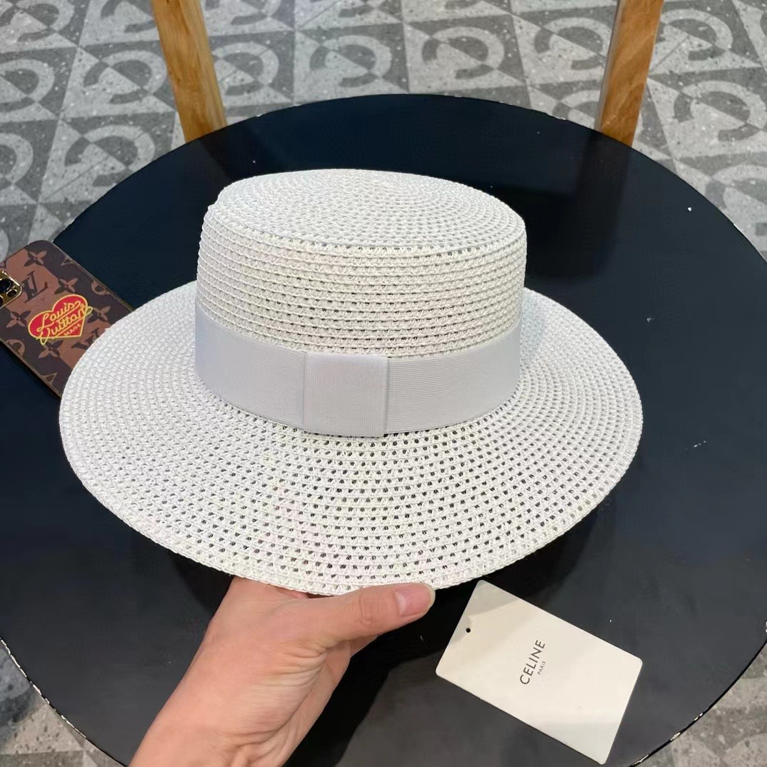 塞琳celien新款草帽，平顶礼帽，头围57cm