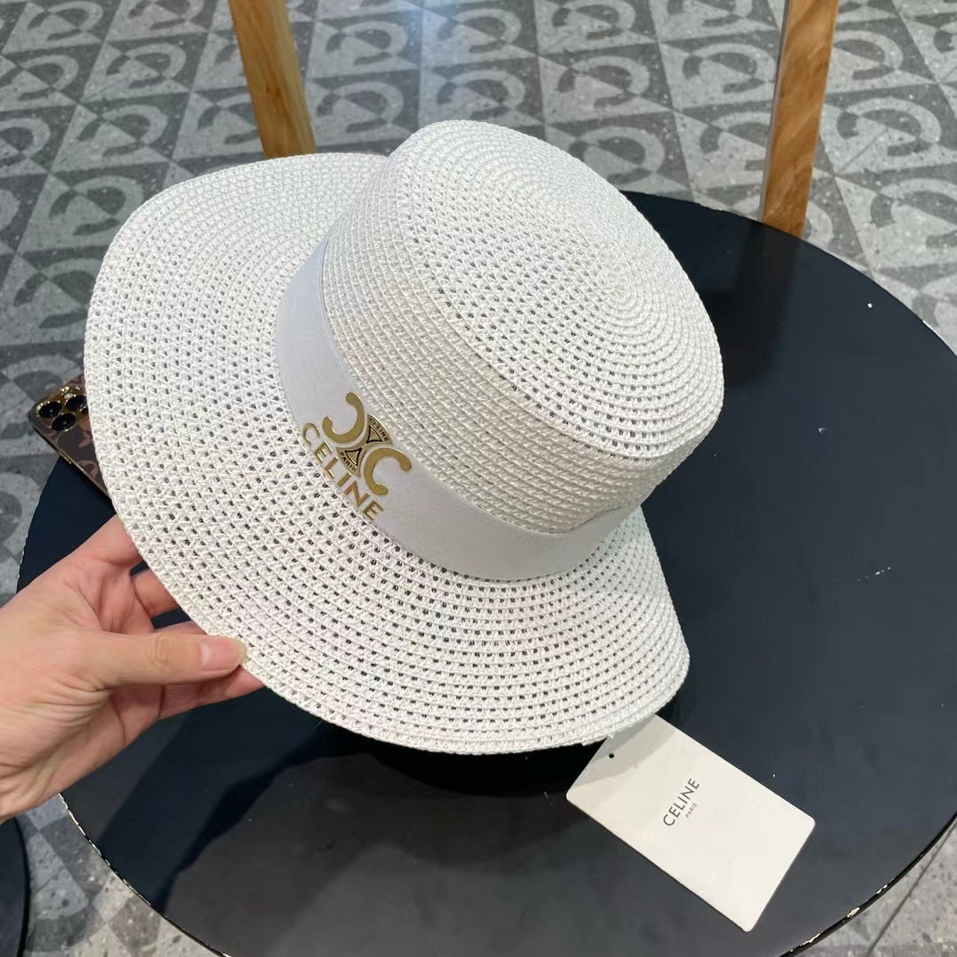 塞琳celien新款草帽，平顶礼帽，头围57cm
