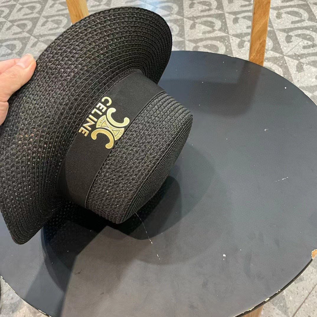 塞琳celien新款草帽，平顶礼帽，头围57cm