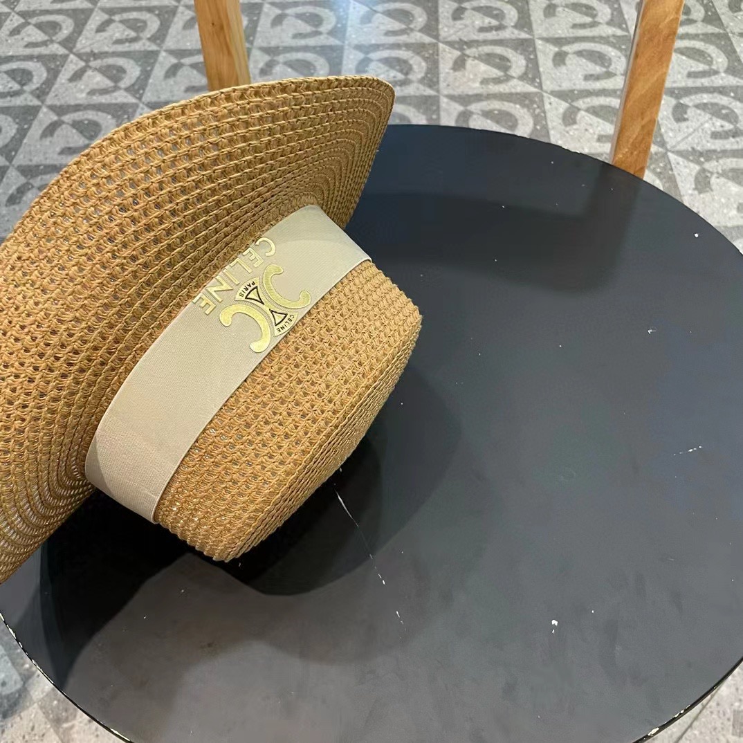 塞琳celien新款草帽，平顶礼帽，头围57cm