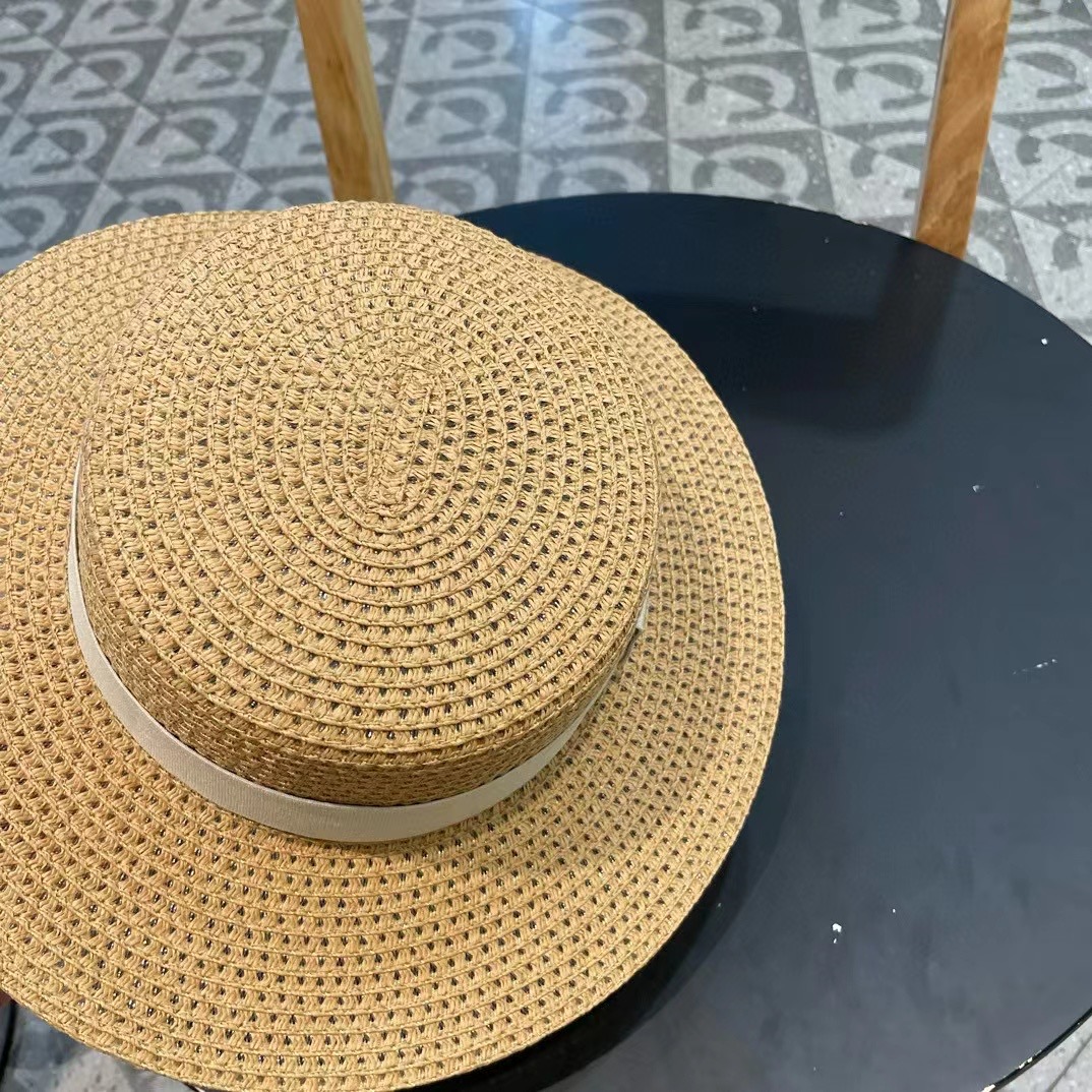 塞琳celien新款草帽，平顶礼帽，头围57cm