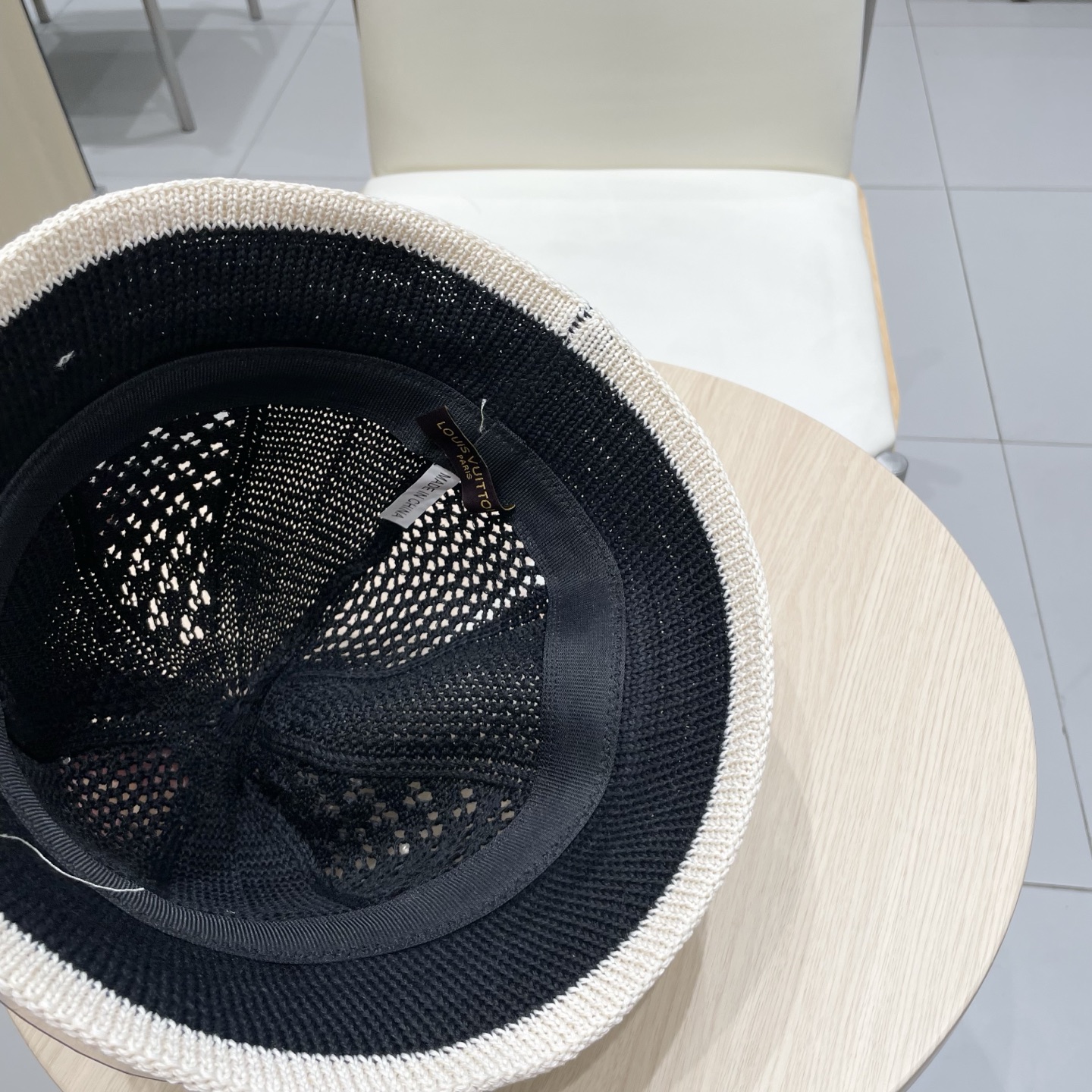  Lv路易威登手工编织盆帽遮阳防晒帽子女韩版镂空透气夏季可折叠显脸小渔夫帽