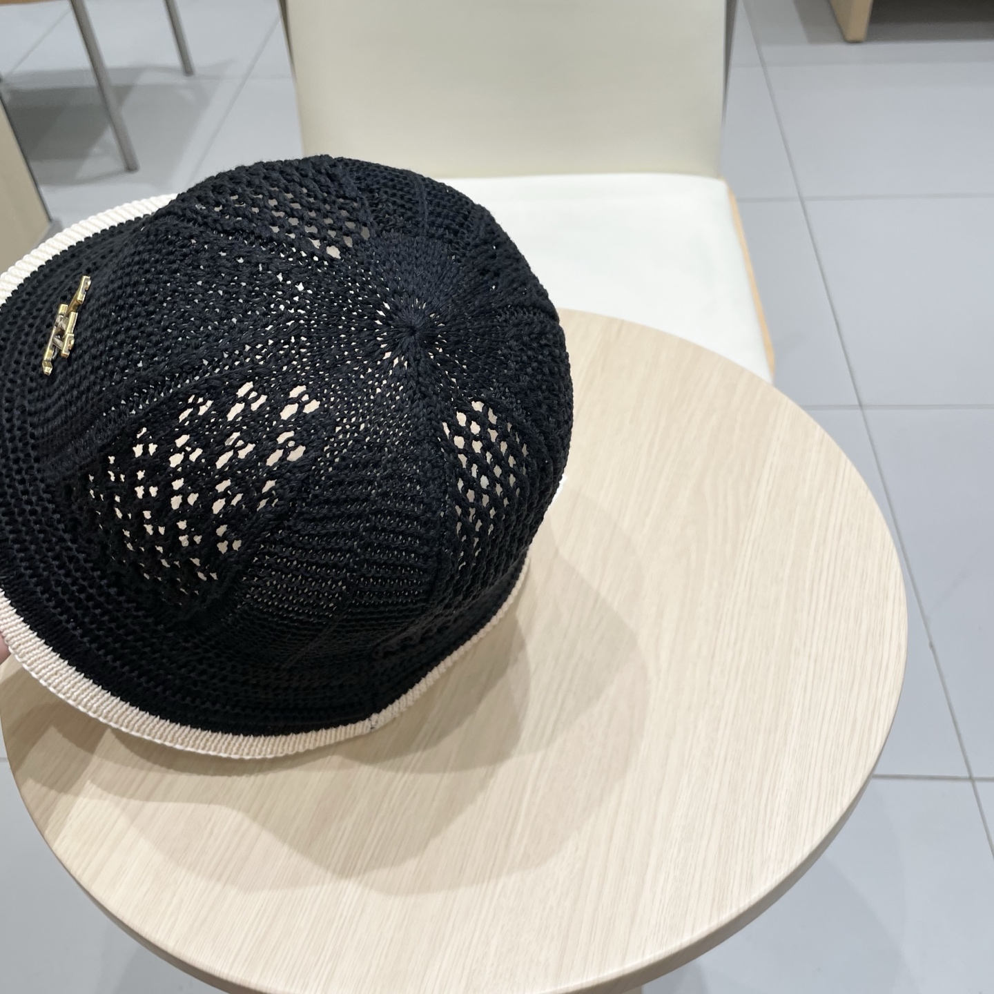  Lv路易威登手工编织盆帽遮阳防晒帽子女韩版镂空透气夏季可折叠显脸小渔夫帽