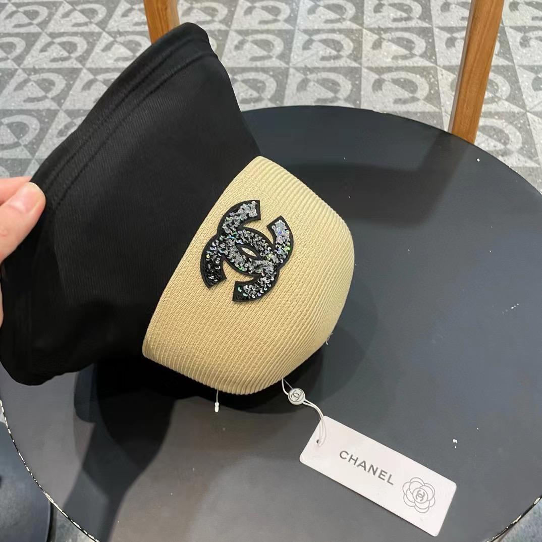  chanel香奈儿蝴蝶结渔夫帽子女显脸小夏季防紫外线草帽大檐遮脸防晒帽太阳帽潮