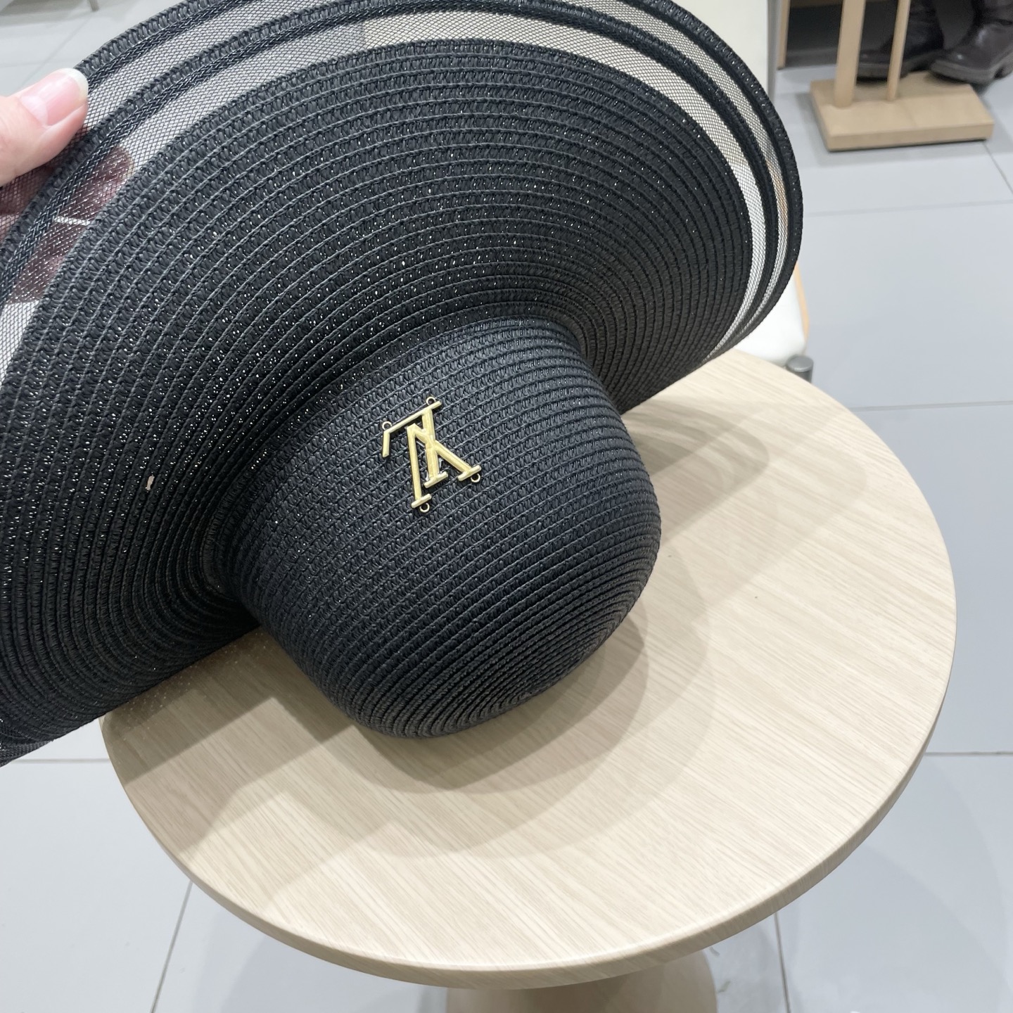  LV路易威登新款草帽，圆顶礼帽，头围57cm