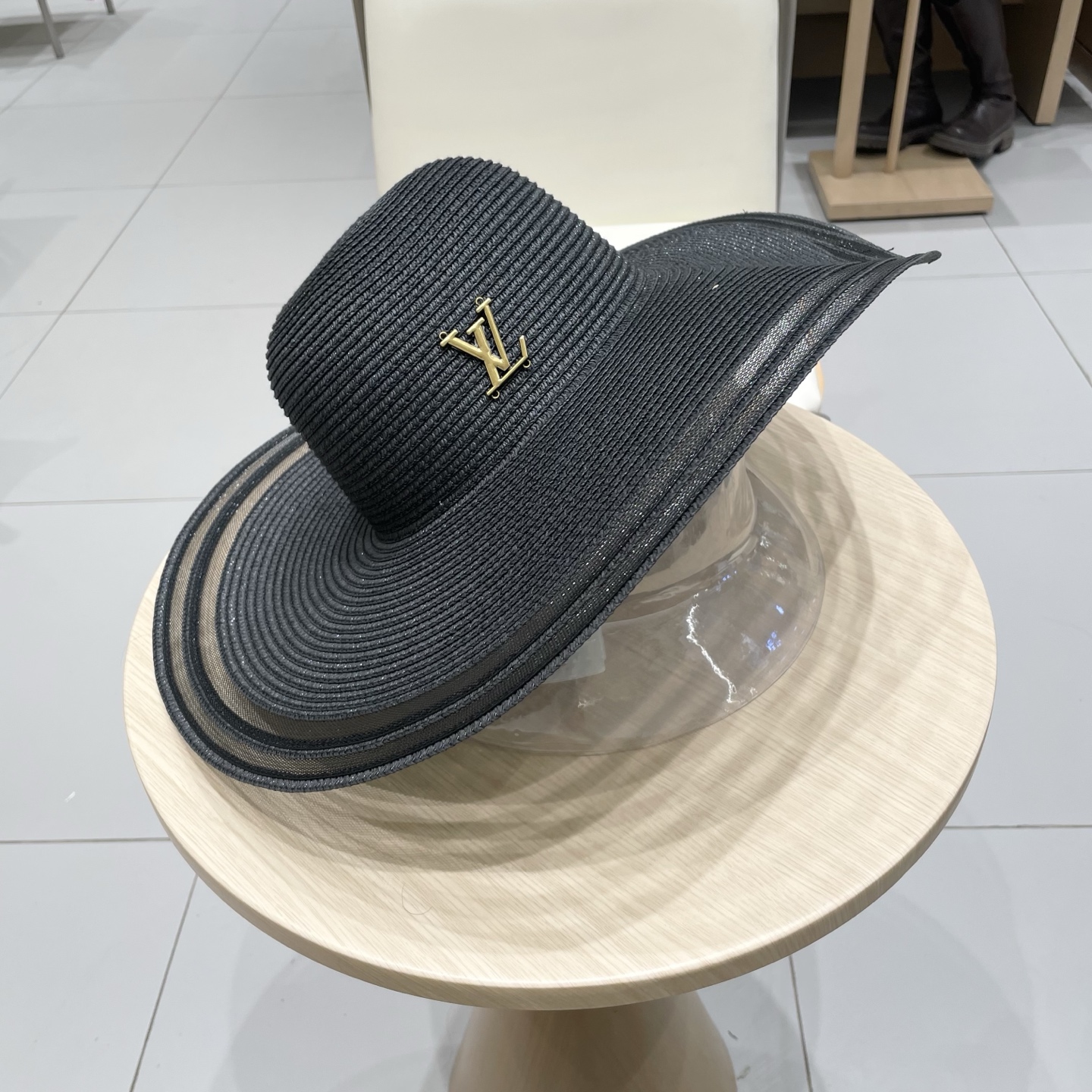  LV路易威登新款草帽，圆顶礼帽，头围57cm