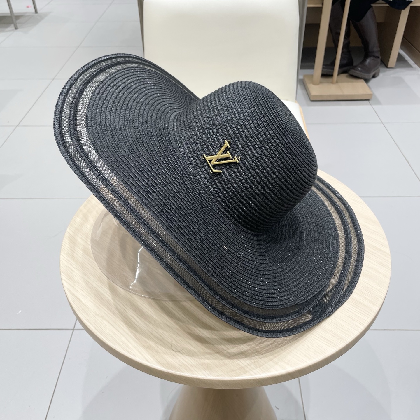  LV路易威登新款草帽，圆顶礼帽，头围57cm