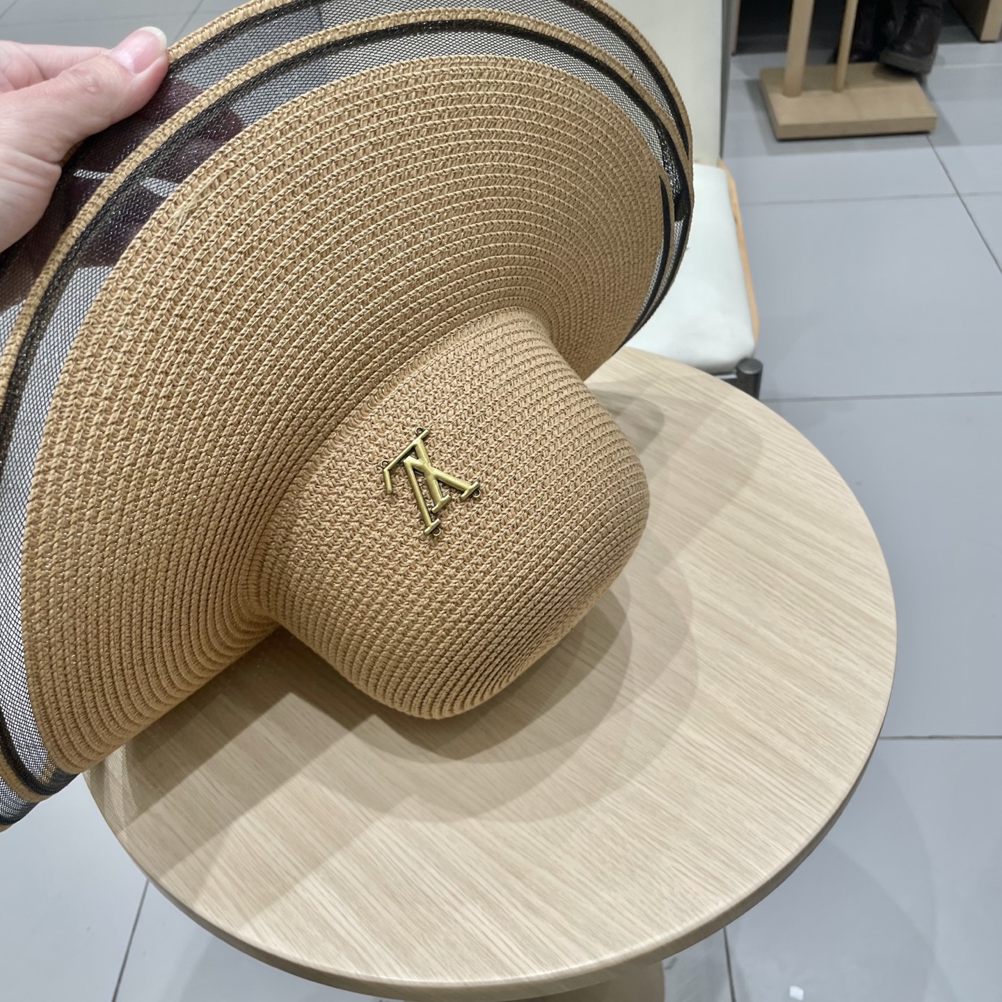  LV路易威登新款草帽，圆顶礼帽，头围57cm